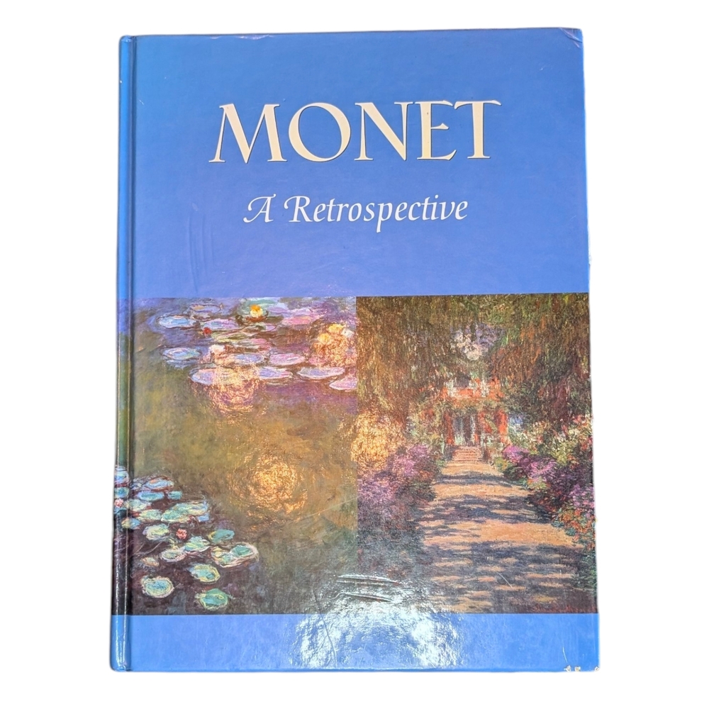 Monet A Retrospective Blue Coffee Table Book